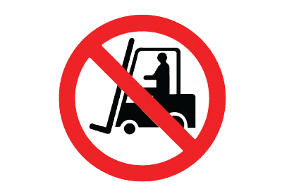 GPS005 NO FORKLIFT ENTRY